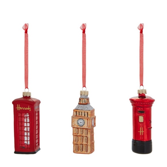 Harrods Holiday Harrods Christmas Ornament Set Of Three London